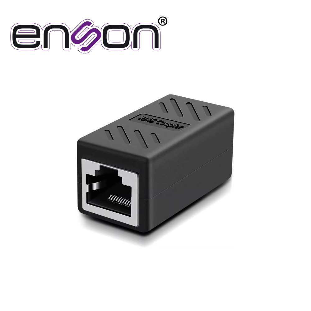 Imagen de COPLE RJ45 ENSON ENS-COP6R HEMBRA- HEMBRA RJ45 IDEAL PARA UNIR DOS SEGMENTOS DE CABLE UTP YA TERMINADO