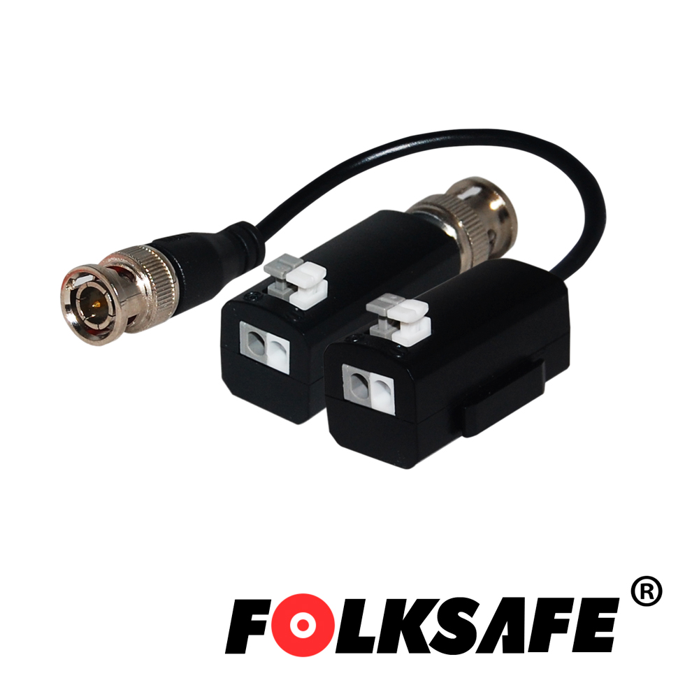 Imagen de TRANSCEPTOR HD FOLKSAFE FS-HDP4101C TRANSMISOR / RECEPTOR DE VIDEO PASIVO 1CH TIPO PUSH-IN, DISTANCIA MÁXIMA DE 320MTS DE CABLEADO PARA VIDEO AHD 1.3MP, 180MTS 5MP AHD, COMPATIBLE CON TODAS LAS MARCAS DE CÁMARAS CON FORMATO HD-TVI / CVI / AHD / CVBS. 720P