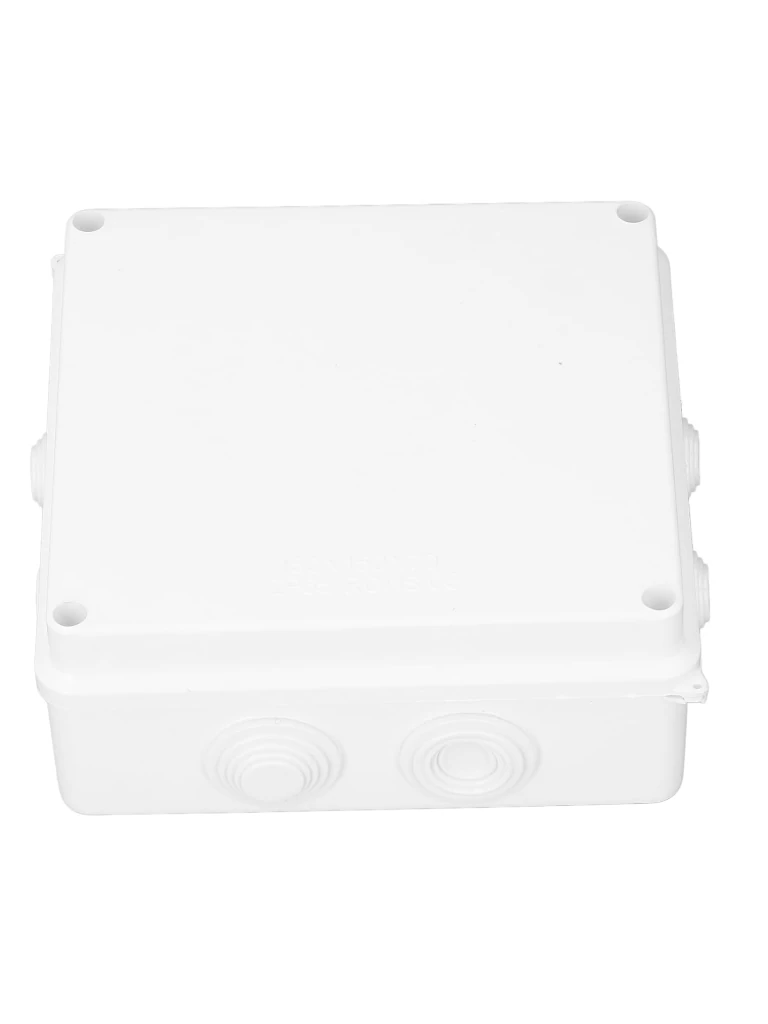 SAXXON PB150 - Caja de conexiones con 8 entradas / PVC libre de halógenos / Compatible con cámaras Bullet / Domo / Dimensiones 150 x 150 x 70 mm (Ancho x Alto x Fondo) / IP55