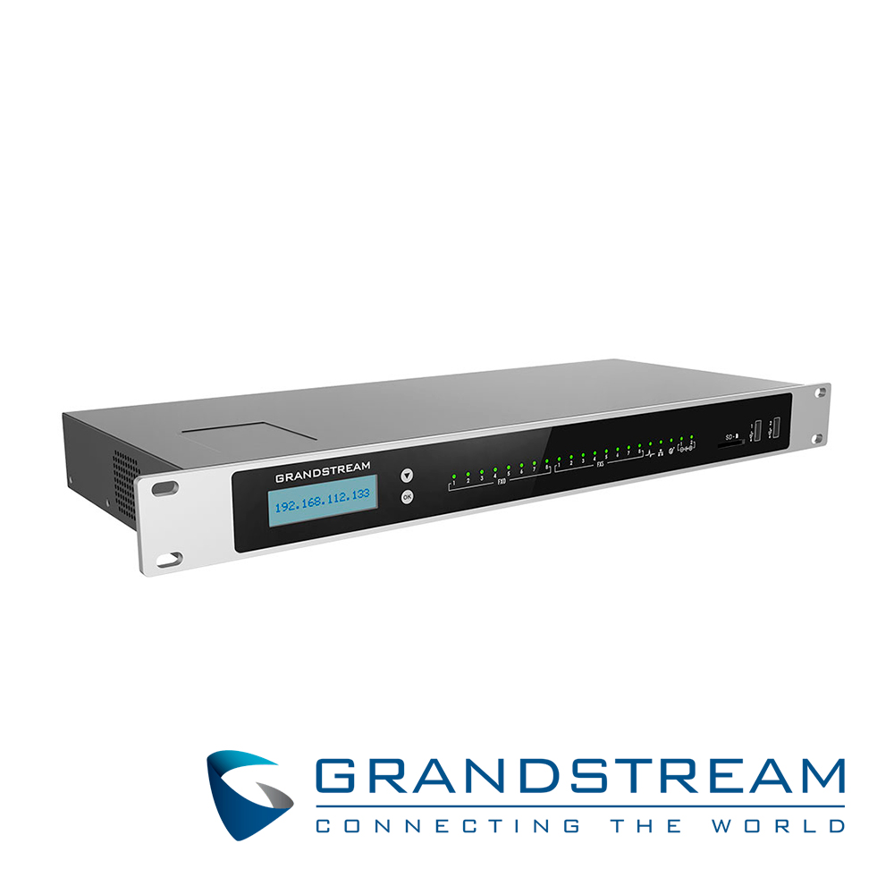 Imagen de CONMUTADOR IP GRANDSTREAM UCM6308A, SERIE AUDIO, 8 LINEAS (FXO), 8 FXS, 1500 EXTENSIONES SIP, 200 LLAMADAS SIMULTANEAS, RUTEADOR, 3 GIGAETH, MULTICONFERENCIA AUDIO, VOICEMAIL, IVR, CODECS AUDIO