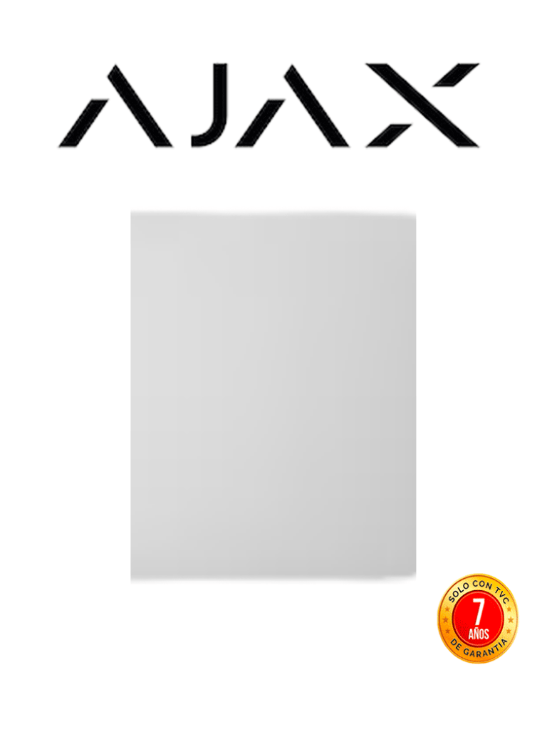 Ajax CenterButton (1-gang) - Tapa central para LightCore solución LightSwitch. Para uso con marco de 3 espacios. Color blanco