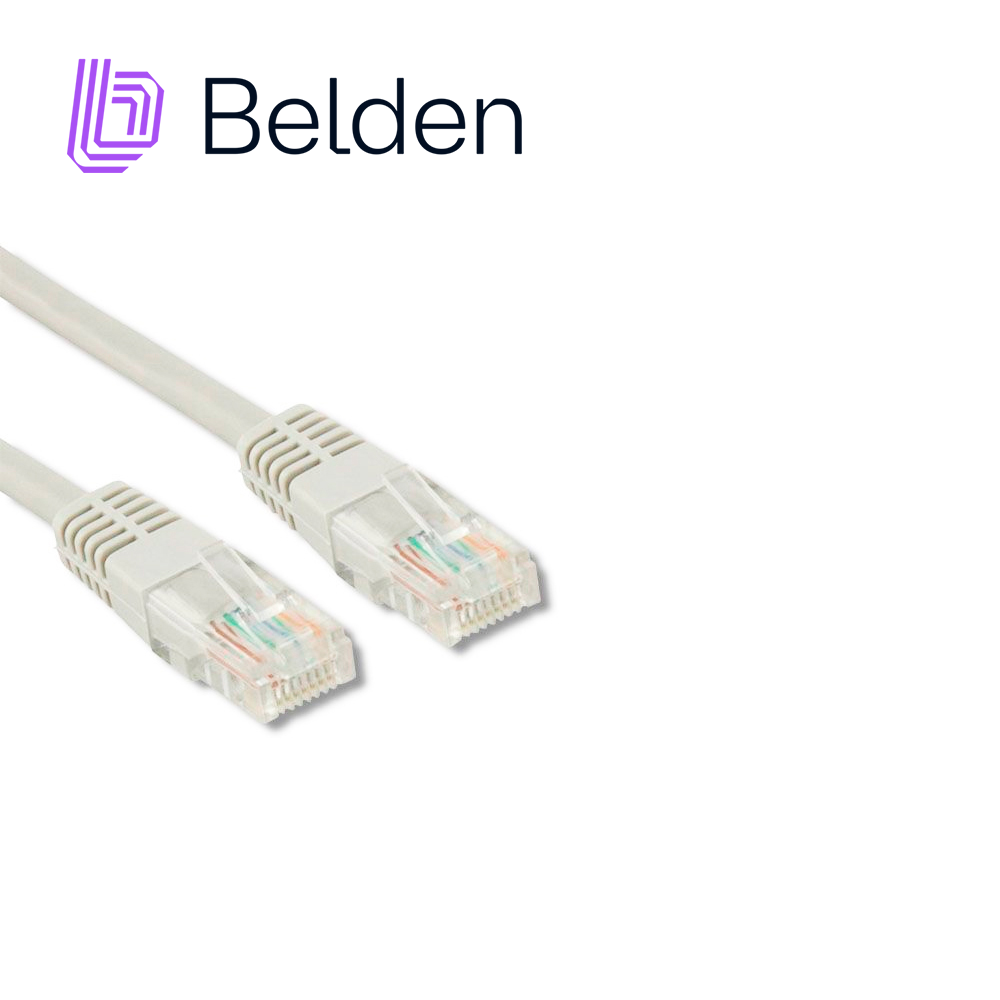 Imagen de PATCH CORD DIAMETRO REDUCIDO UTP CAT6+ BELDEN C6D1109007 / INTERIOR / BLANCO / 4 PARES / 28 AWG / FORRO PVC / CMR / 7 PIES 2.1 METROS