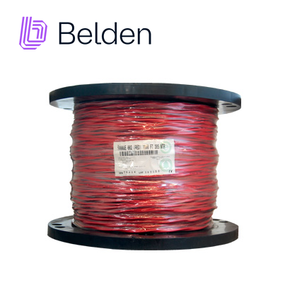 Imagen de CABLE PARA SEGURIDAD Y SONIDO BELDEN 5000UE 0021000 FORRO PVC ROJO CMR-RISER 2C