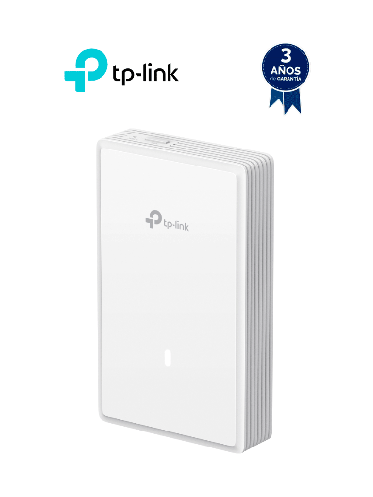 TP-LINK EAP725-Wall- Punto de acceso Wi-Fi 7 para montaje en techo BE5000, doble banda (4324 Mbps en 5 GHz + 688 Mbps en 2,4 GHz) , 1 puerto 2,5 GbE, Funciones avanzadas, Gestión centralizada, Mesh y Seamless Roaming