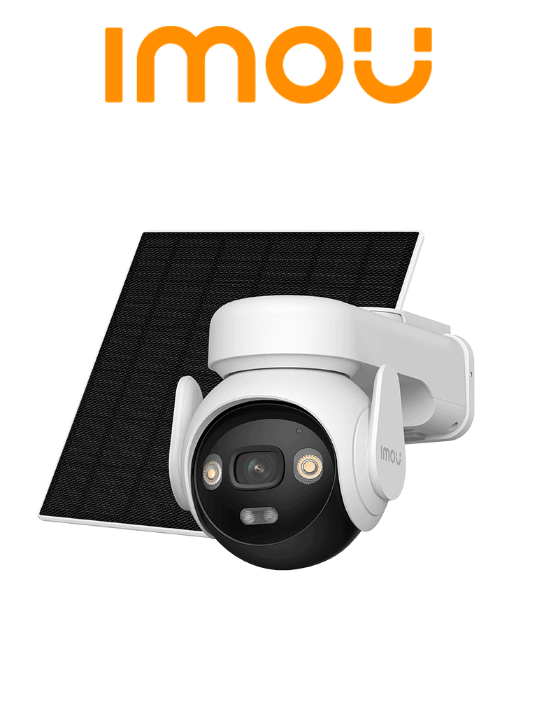 IMOU AOV PT 5MP (IPC-B7ED-5M0TEA-AM/FSP14) - Camara IP PT de 5 Megapixeles/ Conexión dual 4G+Wi-Fi/ Grabación Continua 365 días (AOV-AlwaysOnVideo)/ Batería de Alta Duración/ Ranura para Micro SD 512GB/ Incluye Panel Solar/ Detección humana y Vehículos/
