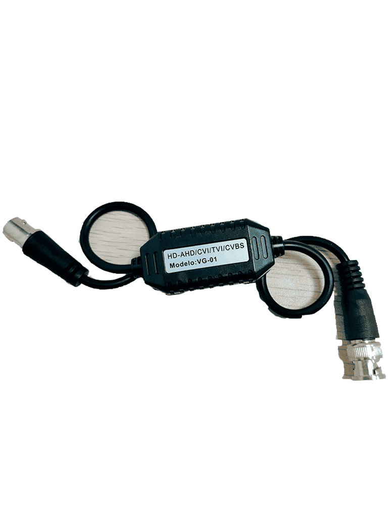 SAXXON VG-01 - Aislador pasivo de tierra por BNC en HD, elimina ruido e interferencia por lazos de tierra, soporta señales de video HDCVI/TVI/AHD