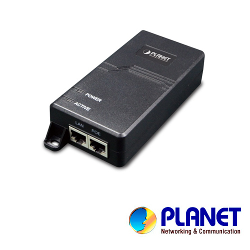 Imagen de INYECTOR POE PLANET POE-163 / 1 PUERTO RJ45 DATOS VELOCIDAD DE TRANSMISION 10/100/1000 MBPS / 1 PUERTO RJ45 VELOCIDAD DE TRANSMISION 10/100/1000 MBPS CON ALIMENTACION POE ACTIVO AF/AT/ DISTANCIA DE TRANSMISION 100 METROS