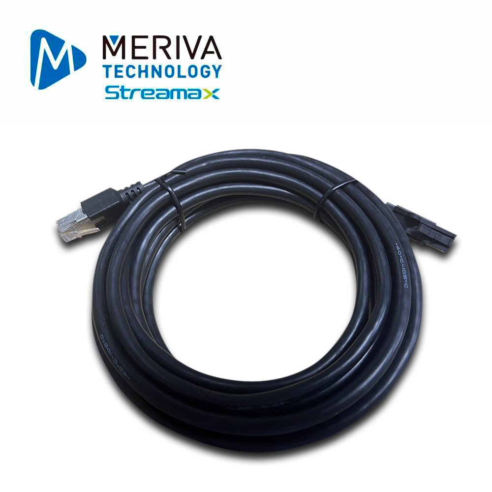 Imagen de CABLE DE MONTAJE FRONTAL MERIVA STREAMAX MRJ45-IMS100 / 5MTS / 6PIN / UN EXTREMO RJ45 / UNIVERSAL