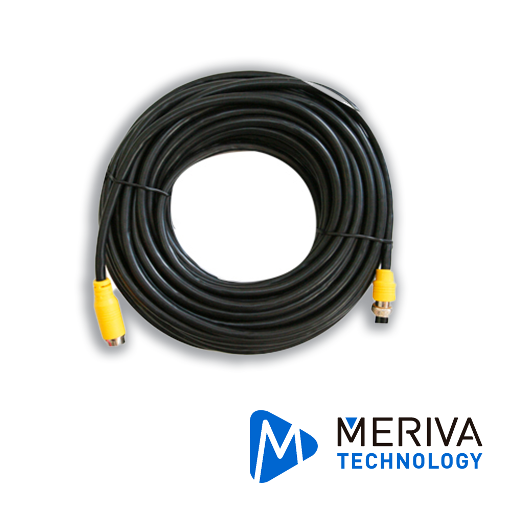 CABLE IP DIN DE AVIACIÓN 6 PINES PARA DVRS MÓVILES MERIVA TECHNOLOGY MCBIP90 9MTS
