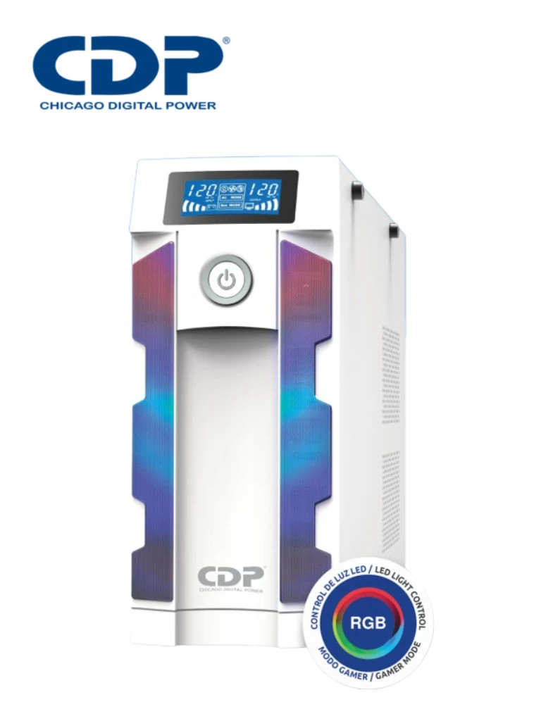 CDP R-UPR604 UPS interactivo CDP de 600VA/300Watts con 4 terminales de salida Nema 5-15R con respaldo/AVR y supresión de pico