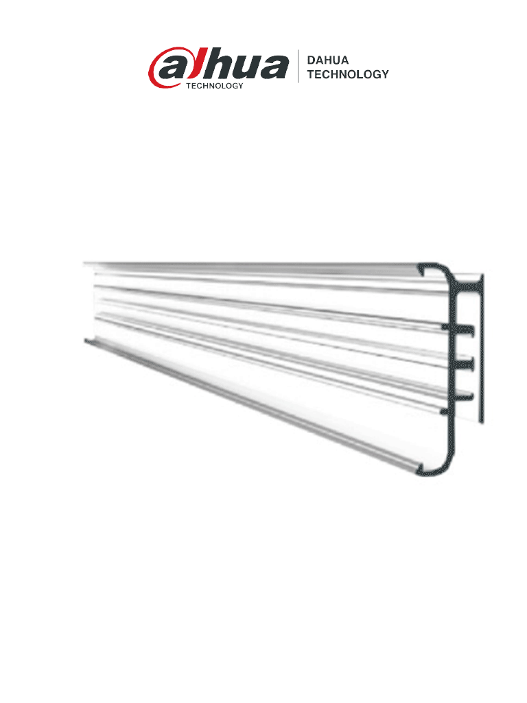 DAHUA DHI-ESL-BR01-1200  Riel para estante ESL / Compatible con Serie B de 4,2", Serie C de 3,7 ", Serie A de 4,2 "/ Aluminio / Dimensiones 36.5 x 13 x 1200 mm