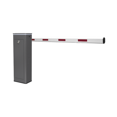 Kit de Barrera Vehicular Derecha y Brazo de 3 Metros / Finales de Carrera Ajustables por Programación / Movimiento Fluido / Diseño Elegante Color Gris / Con Corona Led Semaforizada