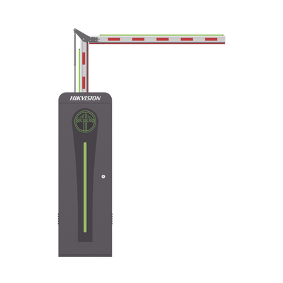 Barrera Vehicular con Brazo Articulado Iluminado Led 3 mts INCLUIDO (1.5 + 1.5) / Derecha / Alto Desempeño / Brushless / Semáforo Rojo-Verde en Gabinete / Incluye 2 Controles Remotos