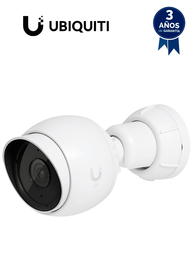 UBIQUITI UVC-G5-Bullet - Cámara IP bullet para exterior 4 MP con Iluminadores IR 9 mts, Lente fijo, micrófono integrado y detección de eventos de IA