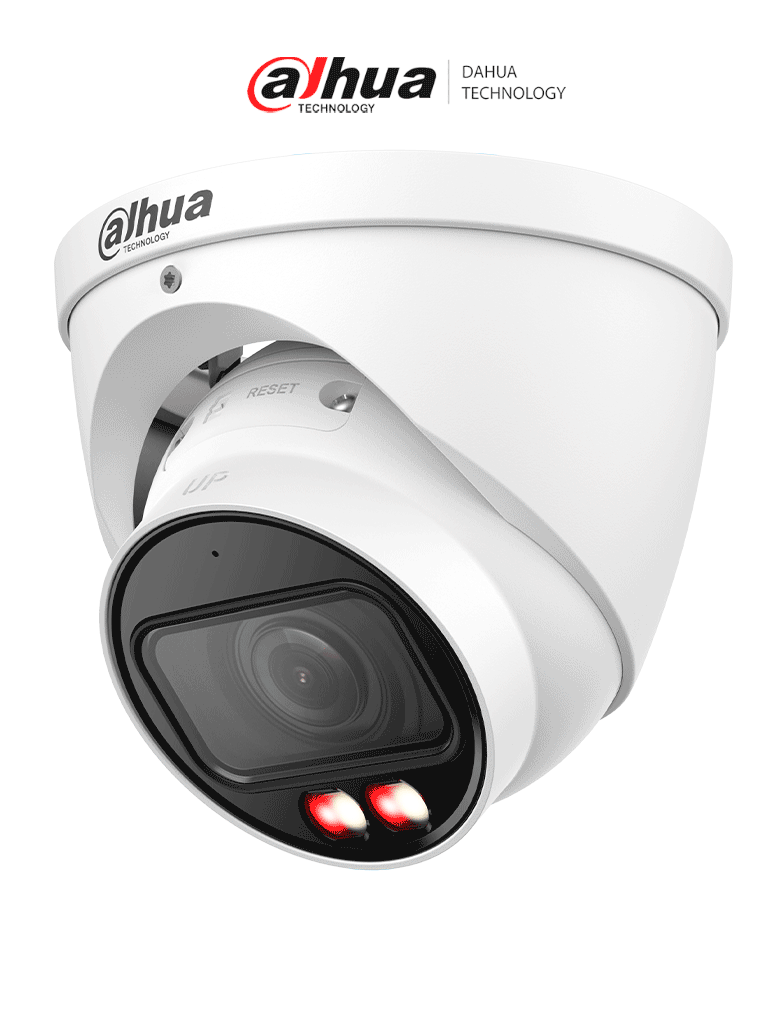 DAHUA IPC-HDW2549T-ZS-IL - Cámara IP Domo de 5MP con Lente Motorizado de 2.7 a 13.5, Full Color con Lluminador Dual Inteligente de 40 Metros, WizSense, Micrófono integrado, IP67, WDR, PoE, Ranura para MicroSD,