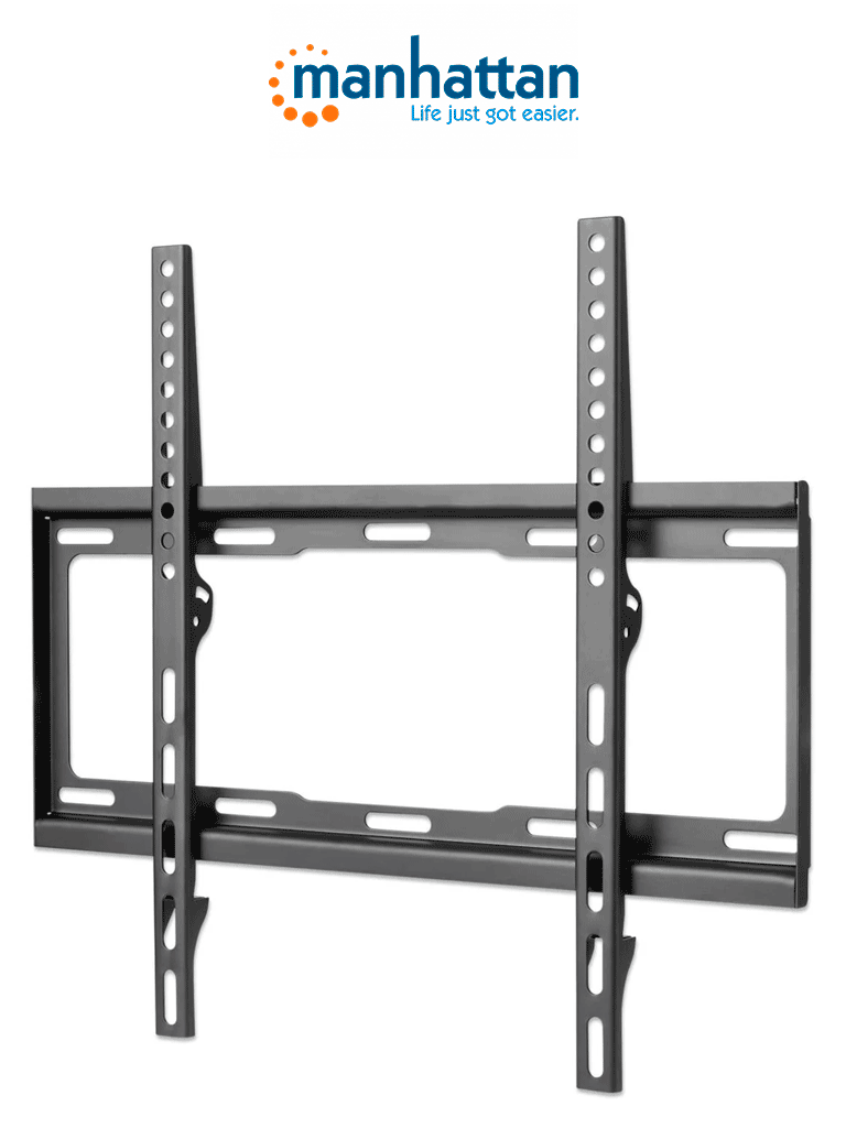 MANHATTAN 460934 - Soporte de Pared Para Pantalla de 32 a 55 Pulgadas/ 40 Kg de Carga/ Fijo/ Fabricado  Acero/ VESA 200/ 300/ 400x200/ 400