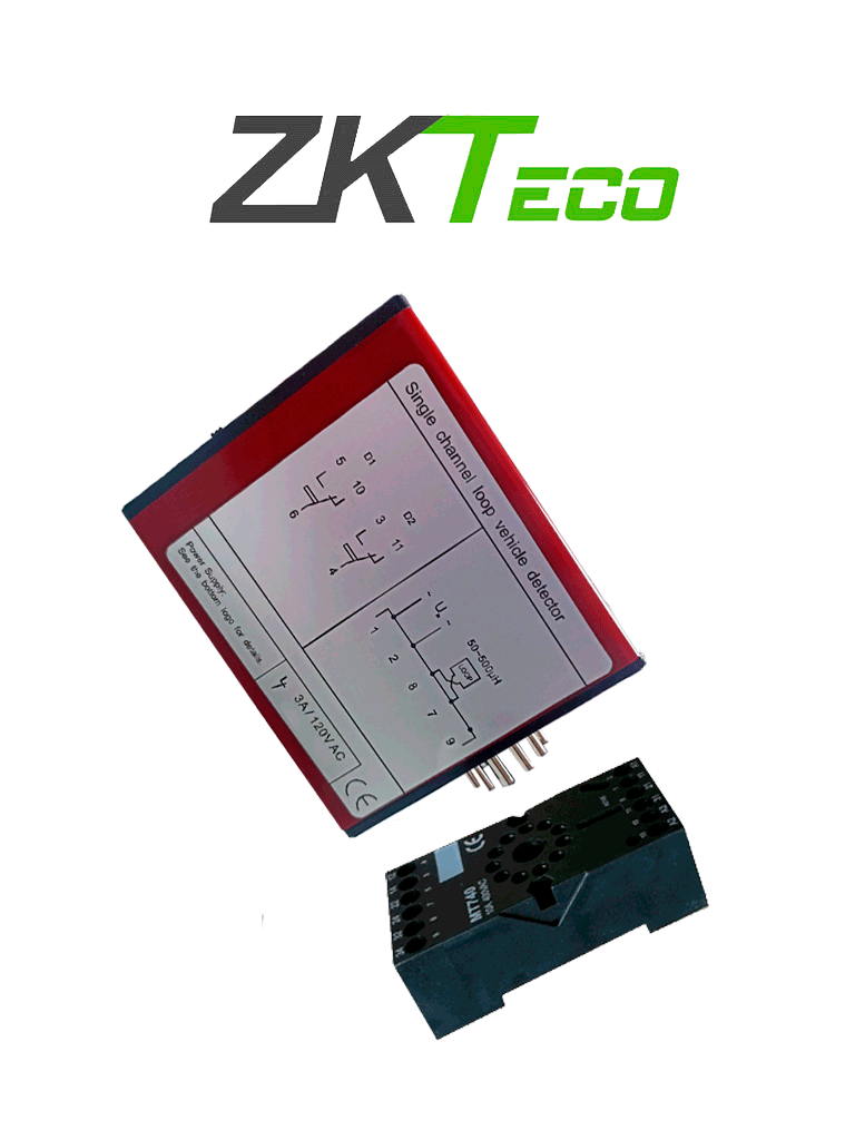 ZKTECO PSA02-B- Sensor de Masa para Control de Acceso Vehicular  / 110 VAC / 3A  / Un Canal / Nivel de Sensibilidad Ajustable  / Para Tráfico Pesado / Compatible con Barreras Wejoin / ZKTeco y Otras Marcas
