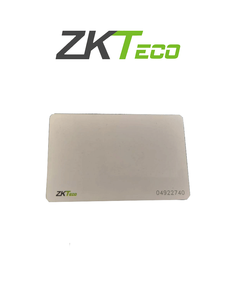 ZKTECO UHF1T9 - Tarjeta de PVC UHF / Frecuencia 915 Mhz / Grosor de 0.88 mm / Compatible con Lectoras Modelos UHF5F, UHF10F y U1000F