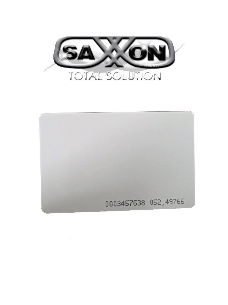 SAXXON SAXDUAL03 - TAG De PVC Con Tecnología Dual / UHF / ID / Compatible con Lectoras SAXR2656 & SAXR2657 y de Lectoras de Proximidad 125 khz / EPC GEN2 / Folio Impreso / Imprimibles Compatibles con Controles de Acceso