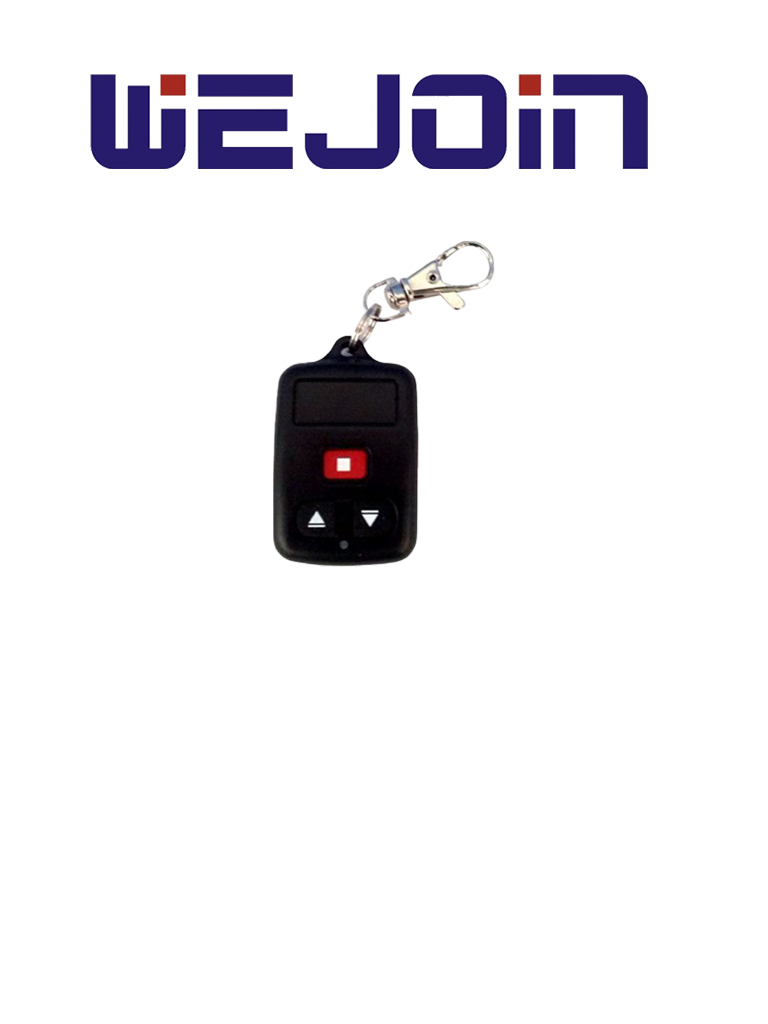 WEJOIN WJRC01 - Control Remoto para Barrera Vehicular Wejoin / Motor Deslizante WJPKMP202 / Compatible con Receptor WJBRR01