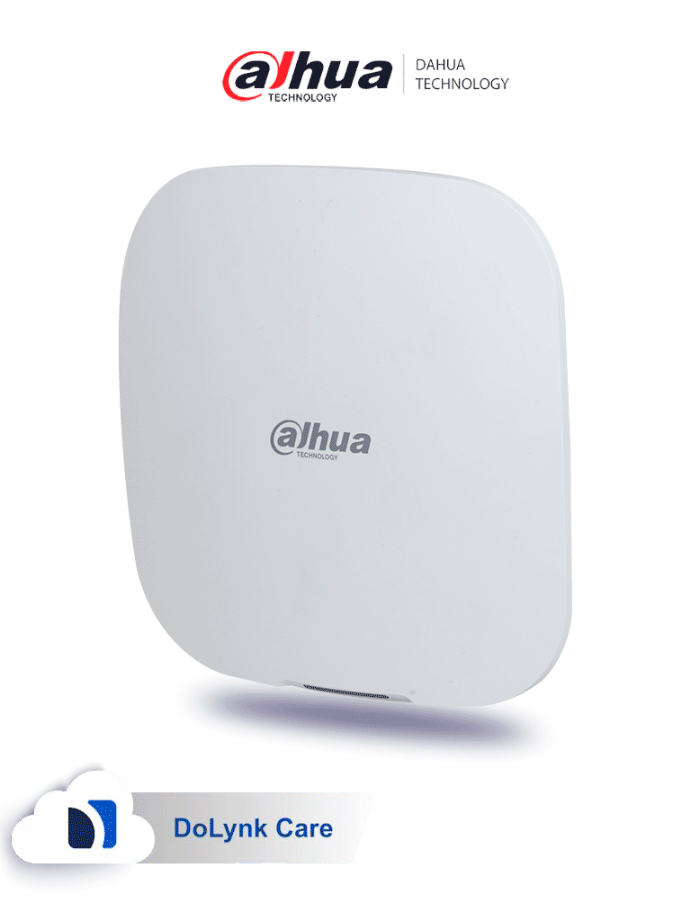 DAHUA DHI-ARC3000H-W2 - Panel de alarma inalámbrico HUB 1.0, WiFi/Ethernet, 150 dispositivos (6 sirenas, 64 controles, 8 teclados, 4 repetidores), Batería de respaldo, Buzzer, LED indicador, App DMSS, Frecuencia 433 MHz, Tecnología: AirShield