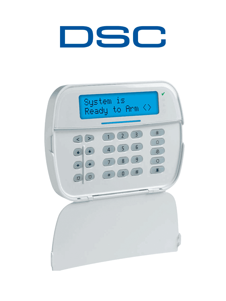 DSC HS2LCDPN - Teclado Cableado LCD Alfanumérico con Lector de Proximidad de 32 caracteres admite 128 zonas compatible con NEO