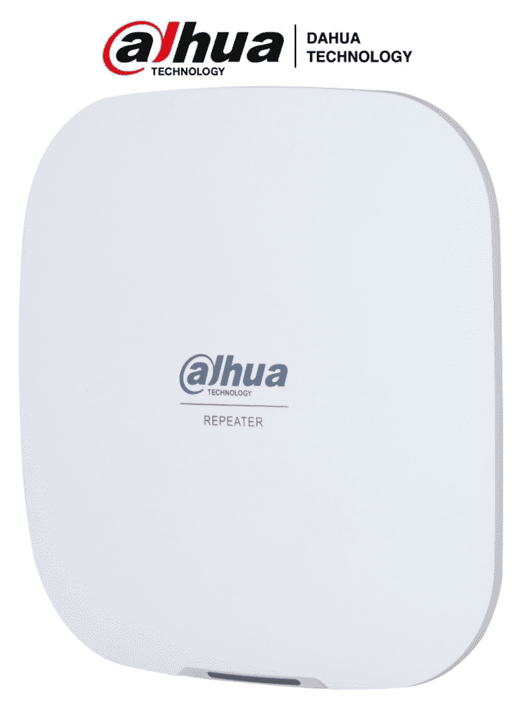 DAHUA DHI-ARA43-W2 - Repetidor inalámbrico de alarma, Puede conectar hasta 32 dispositivos inalámbricos, LED indicador de estado, App DMSS, Frecuencia 433 MHz, Tecnología: AirShield