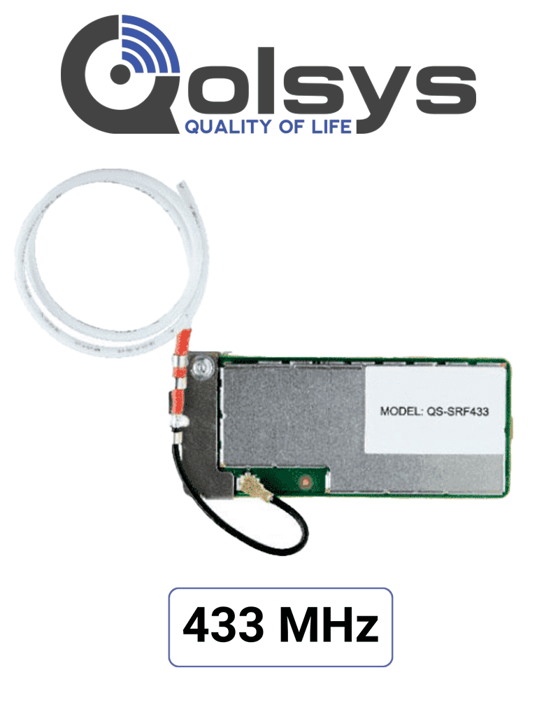 Qolsys IQCard 433 MHz -  Permite retomar instalaciones que utilizan sensores en 433MHz y actualizar el sistema con los nuevos paneles IQ panel de 4ta generación