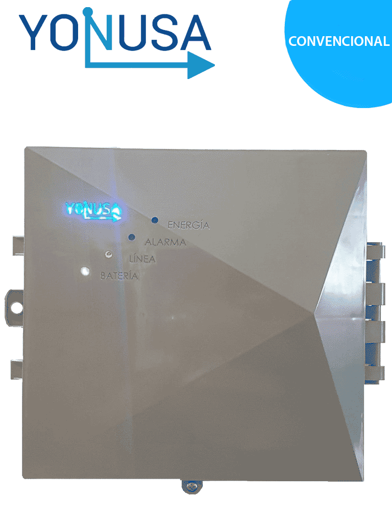 YONUSA EY12000127P - Energizador para solución de cerco eléctrico con salida de 12000V y 3500 metros Lineales / Sin interface/ Soporta modulo  WiFi y batería de respaldo