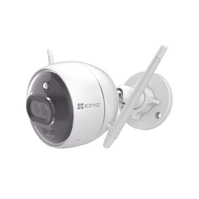 Bala IP 2 Megapíxel / Wi-Fi  / Doble Lente / COLORES EN OSCURIDAD / Deteccion de Personas o Vehículos  / Cruce de Línea / Intrusión a un área / Audio de dos vías / Luz Estroboscópica / Sirena / MicroSD