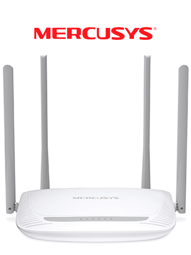 MERCUSYS MW325R -  Router inalámbrico N con velocidad mejorada de 300 Mbps en la frecuencia de 2.4 GHz. Posee 1 puerto WAN y 3 puertos LAN de 10/100 Mbps, junto con 4 antenas de 5 dBi para una mayor cobertura.