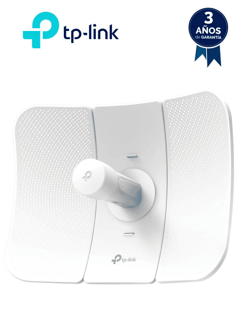 TP-LINK CPE710 - CPE de Exterior 5GHz AC 867Mbps 23dBi de alta ganancia MIMO 2×2, ideal para aplicaciones de larga distancia, Pharos Control para adminstración centralizada y modos de operación: AP, Cliente, Repetidor, AP Router/ AP Cliente Router (WISP)