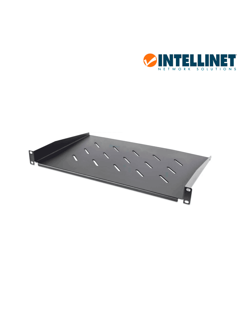 INTELLINET 714884 - Charola Rack 19", 1U, 30 cm de profundidad, ventilada, soporta hasta 25 kg