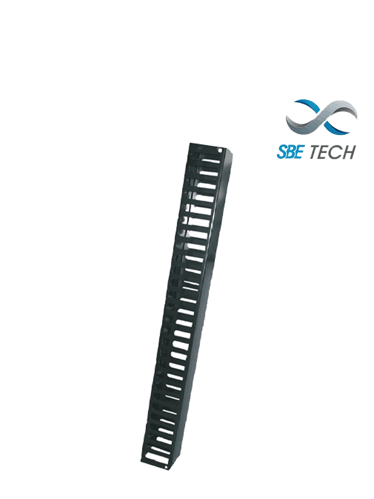 SBE TECH -OV20URS- Organizador de cable vertical de 20 UR (3 FT) sencillo, con canal 3" x 3"