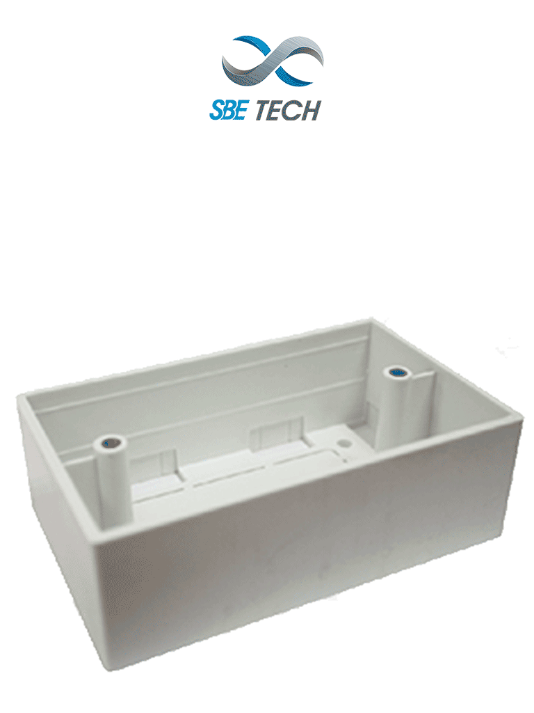 SBE TECH SBE-CUNIV2- Caja universal de PVC 2X4 reforzada, con rango de temperatura de trabajo -20ºC hasta +65ºC, facil instalación y limpieza