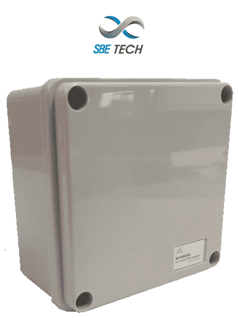 SBE TECH OP10010050 - Caja plástica con tapa opaca de 10x10x5 cm multiusos con grado de protección IP66, fabricada en material autoextinguible y resistente a la abrasión