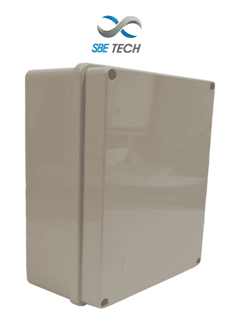 SBE TECH SBE-OP19014070 - Caja plástica con tapa opaca de 19x14x7 cm multiusos, IP66, fabricada en material autoextinguible y resistente a la abrasión