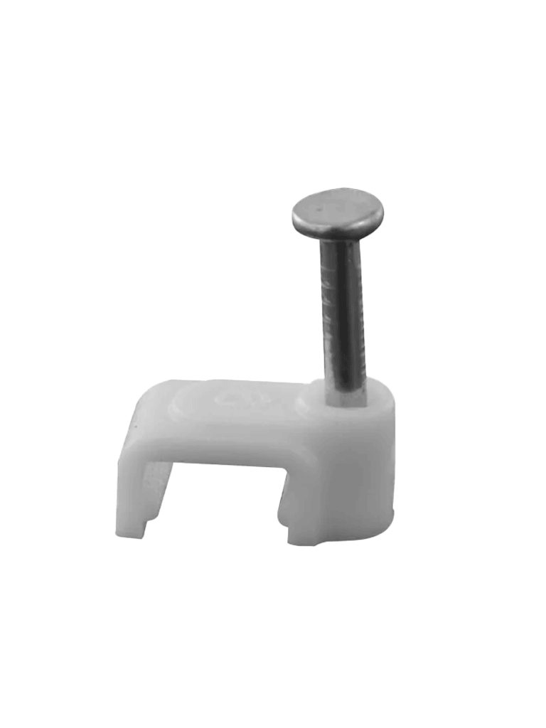 TCE LMG-NCC-5mm-GYQ50 - Grapa cuadrada de pared / medida interna 5 mm / Altura 6 mm / Color gris / Bolsa de 50 piezas