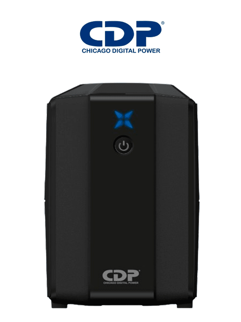 CDP R-UPR508 - UPS Interactivo de 500 VA y 250W, con 8 terminales de salida (4 con respaldo), auto reseteo, incluye batería de 12V 4.5AH, y es libre de mantenimiento.