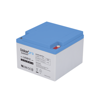 Batería 12 Vcc / 26 Ah / UL / Tecnología AGM-VRLA / Vida útil promedio de 5 años /Para uso en equipo electrónico, Alarmas de Intrusión / Incendio/ Control de acceso / Video Vigilancia / Terminales M5 .