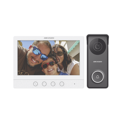 Kit de Videoportero TurboHD con Pantalla LCD a Color de 7" / Frente de Calle para Exterior de Metal / 720p (1 Megapíxel )117° de Visión (Gran Angular)