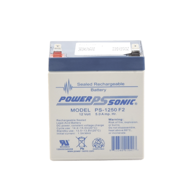 Batería 12V, 5AH, Para Respaldo, Tecnologías AGM/VRLA, 5 Años Vida Útil, Terminales F2, Reconocida UL
