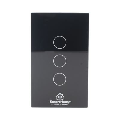(Wifi) Apagador switch inalámbrico WIFI, control de 3 regresos de carga, 110V
