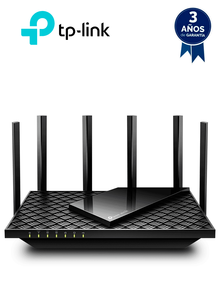 TP-LINK ARCHER AXE75 - Router Triple Banda AX6600 MU-MIMO , 1 Puerto WAN/LAN 2.5 Gbps , 1 Puerto WAN/LAN 1Gbps , 3 Puertos LAN 10/100/1000 Mbps , 2 puerto USB 3.0 , 8 antenas de alta ganancia , OneMesh ™