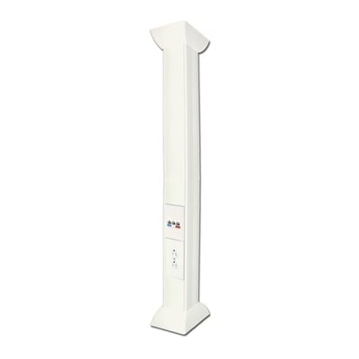 Pole Blanco de 3m para instalaciones eléctricas, voz y datos, No incluye accesorios, se venden por separado los  modelos TEK100DUPLEX( accesorios de fijacion y contacto duplex) y TEK100UNI ( soporte y tapa universal) (13000-01000)