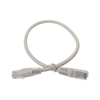 Cable de parcheo UTP cruzado Cat6 0.4 m - Gris