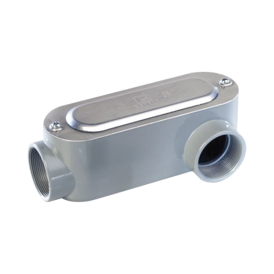 Caja Oval Roscada tipo LL de 2" (50.8 mm) / Incluye tapa y tornillos.
