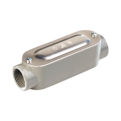 Caja Ovalada Roscada tipo C de 1/2" (12.7 mm) / Incluye tapa y tornillos.