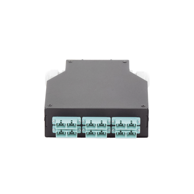 Distribuidor de Fibra Óptica para Riel Din, 6 Acopladores SC/UPC Multimodo con Charola de Empalme