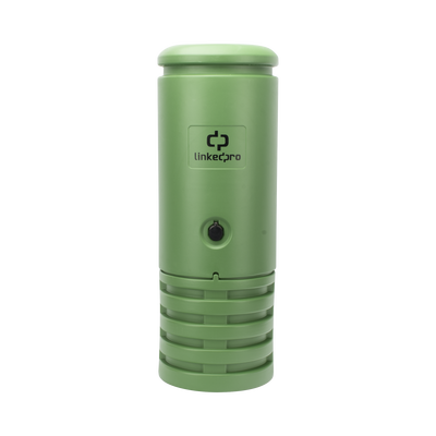 Pedestal para Cajas de Empalme de Fibra Óptica Cilíndrico Color Verde con Bracket Estandar (No incluye caja de empalme)